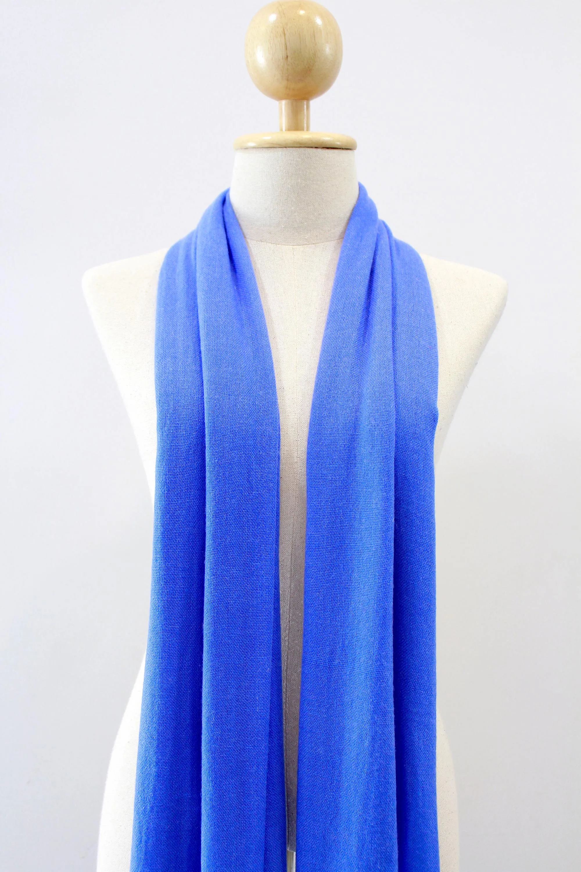 100% Cashmere Cornflower Blue Pashmina Shawl/Scarf