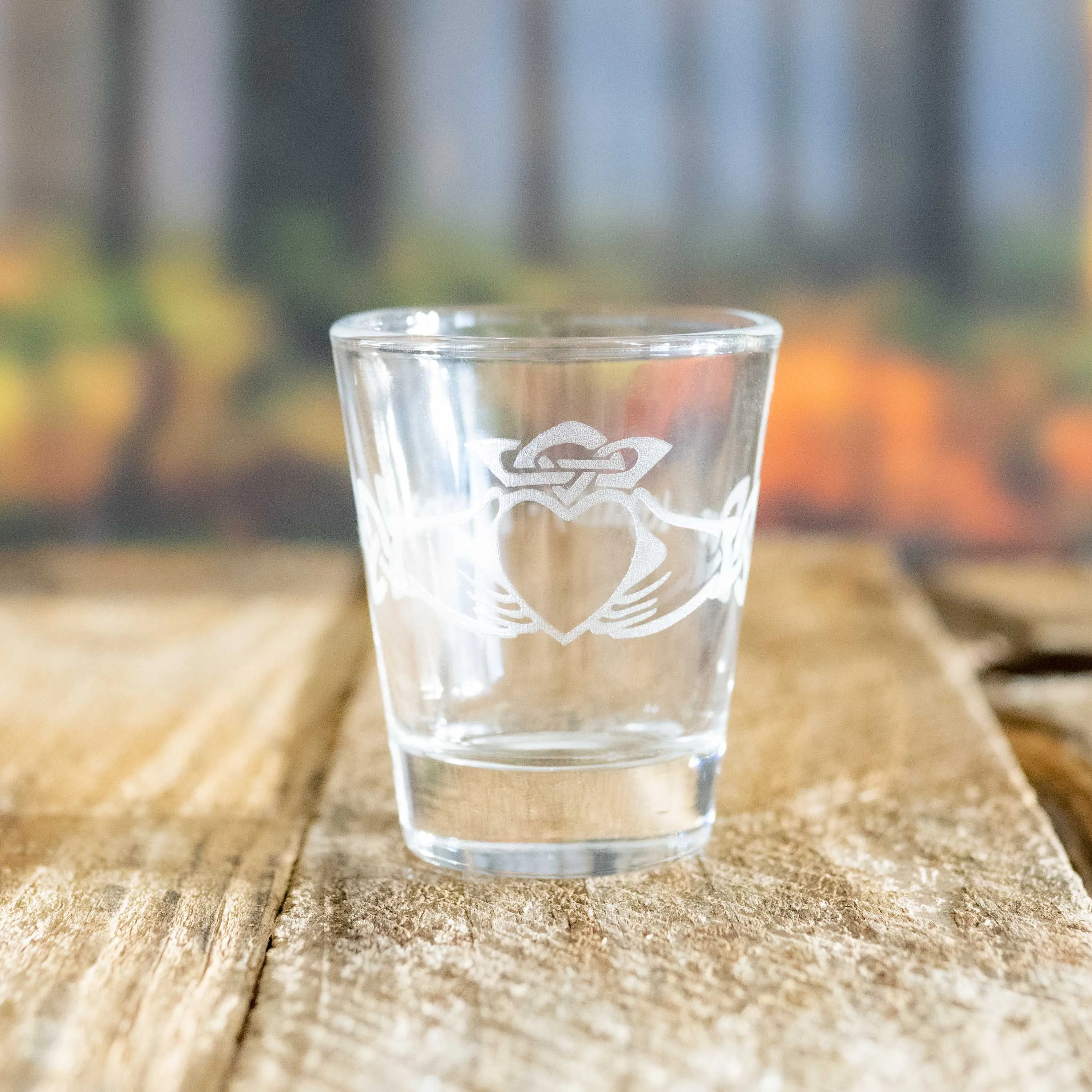 2oz Claddagh Shot glass
