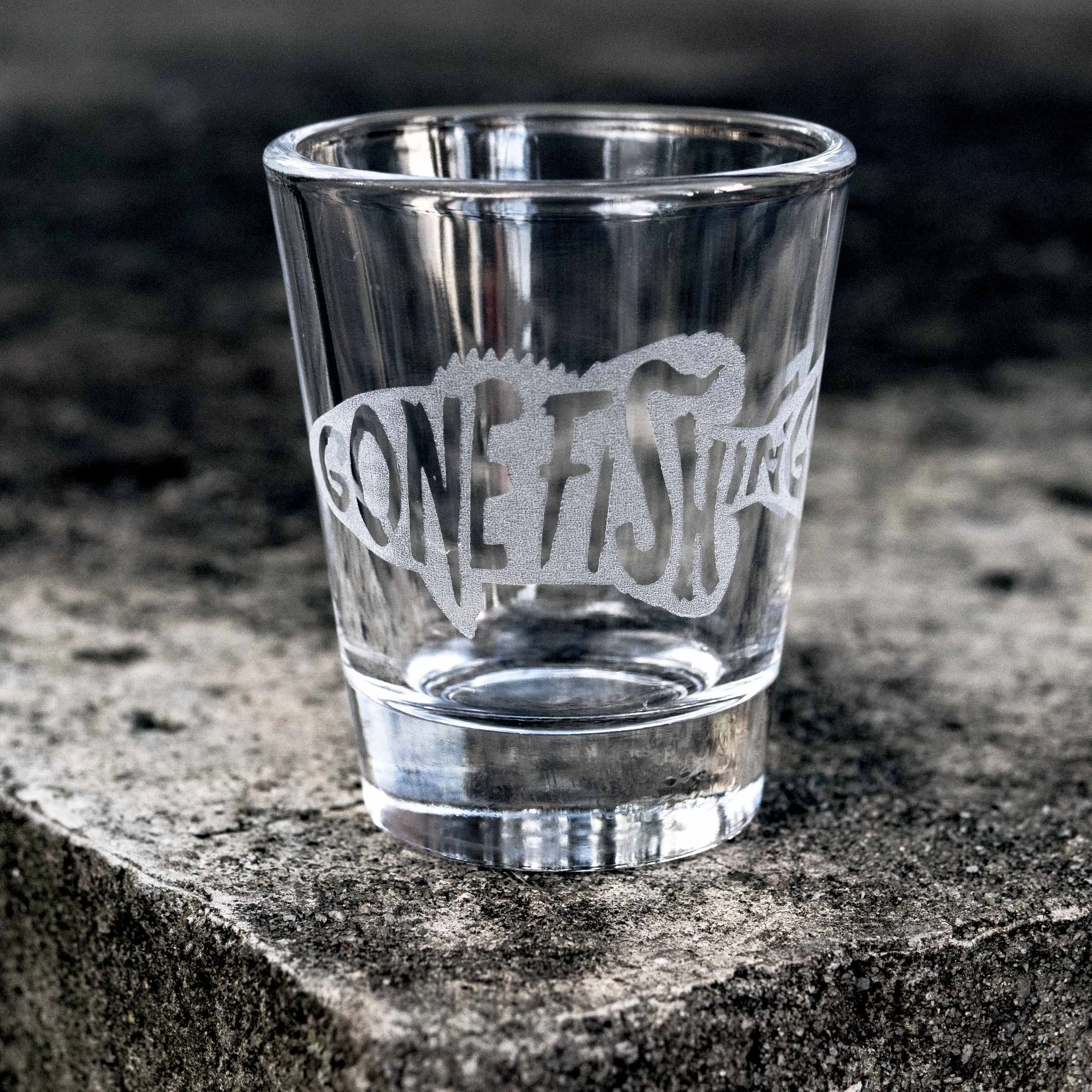 2oz Gone Fishing Shot glass