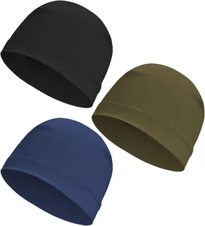 3 Pieces Cotton Skull Caps for Men Women Chemo Headwear Lightweight Beanie Sleeping Cap Helmet Liner