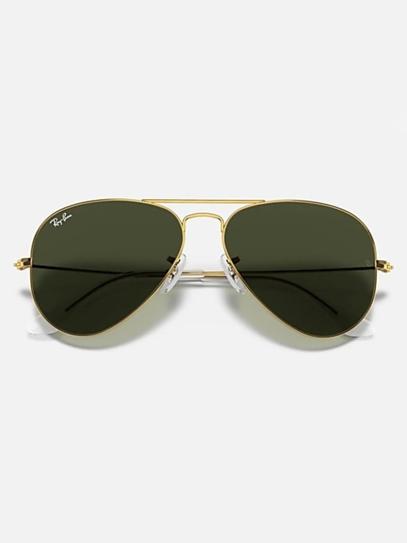 Aviator Large Metal Gold/G-15 Green Sunglasses
