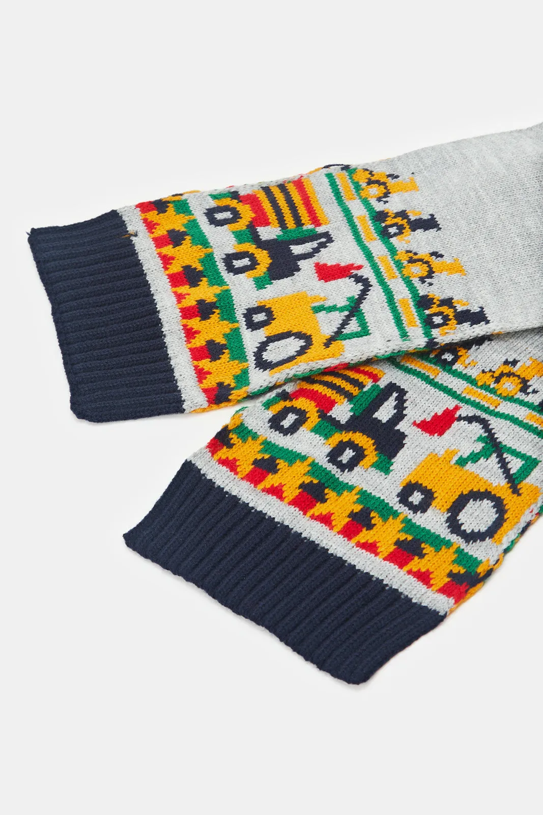 Boys Assorted Character Knitted Cap Set (3 Piece)