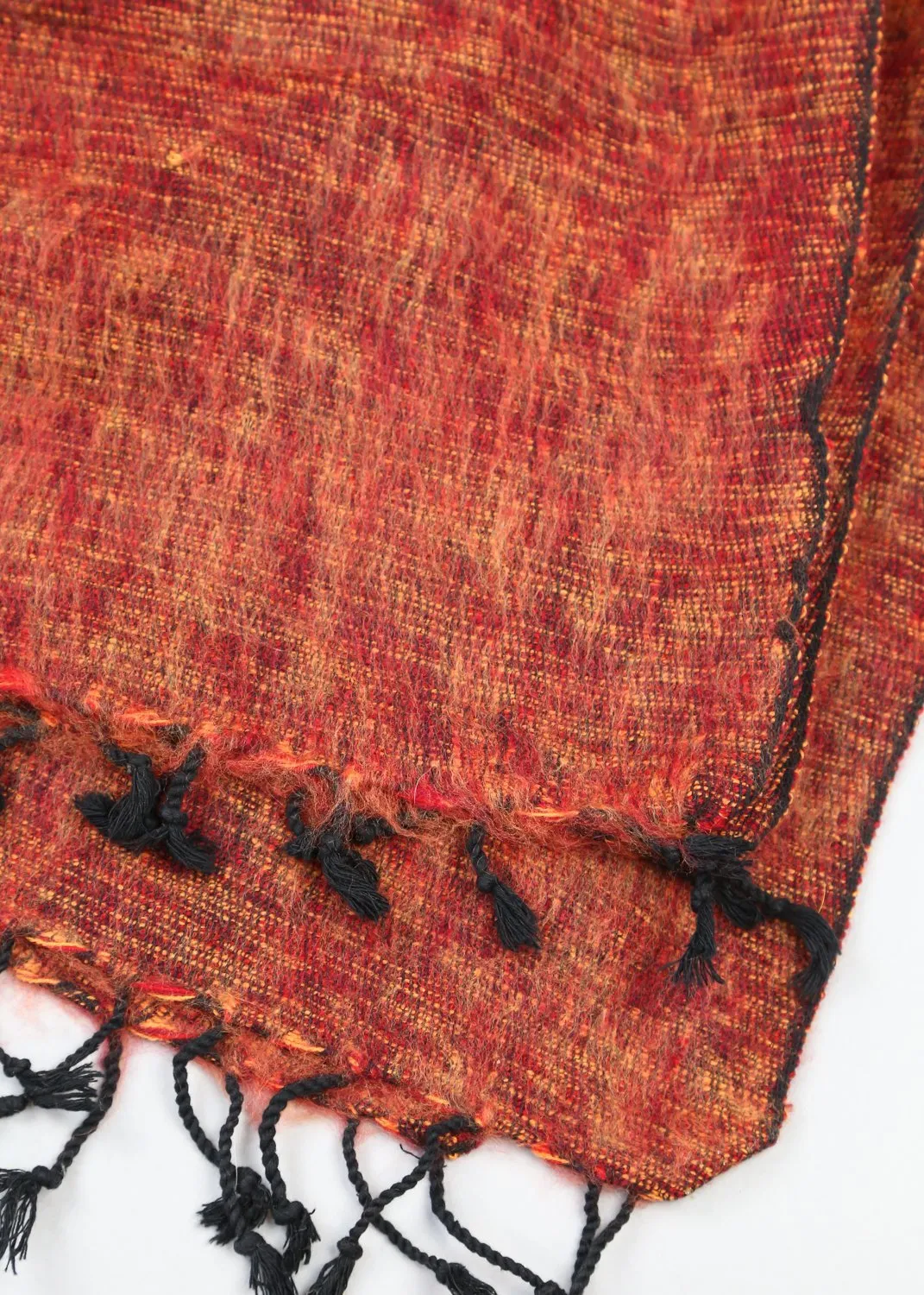 Burnt Orange Himalayan Wool Scarf