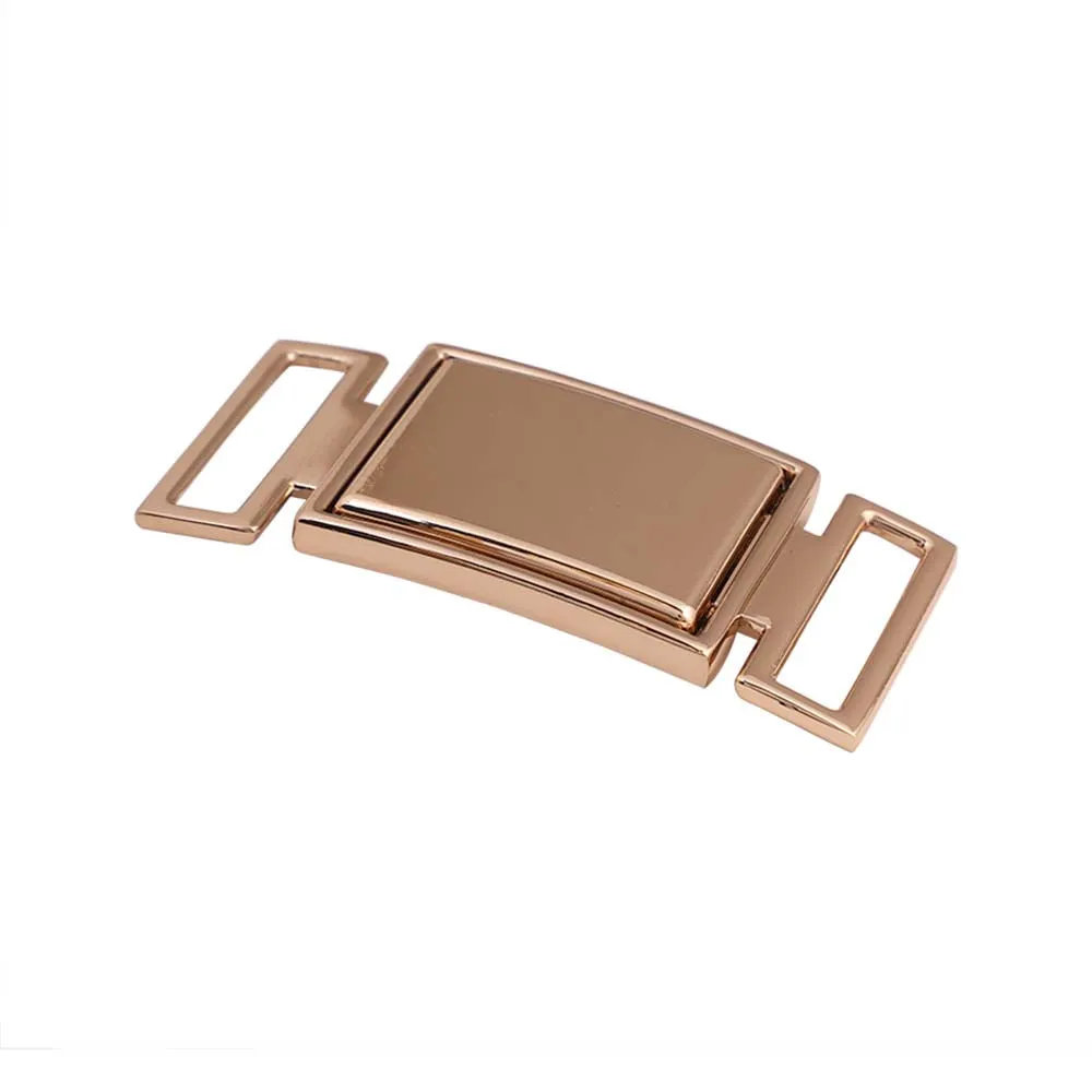 Classic Rectangle Box Frame Style Closure Clasp 2 Part Belt Buckle