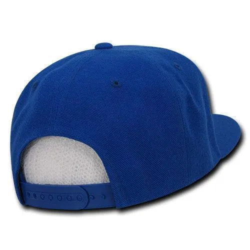 Decky Trendy Flat Bill Snapback Baseball 6 Panel Caps Hats Unisex