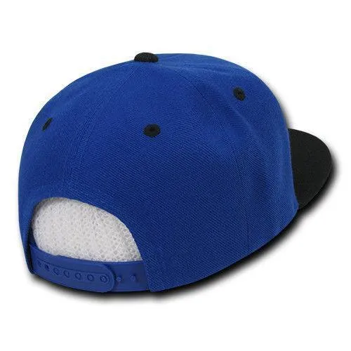 Decky Trendy Flat Bill Snapback Baseball 6 Panel Caps Hats Unisex