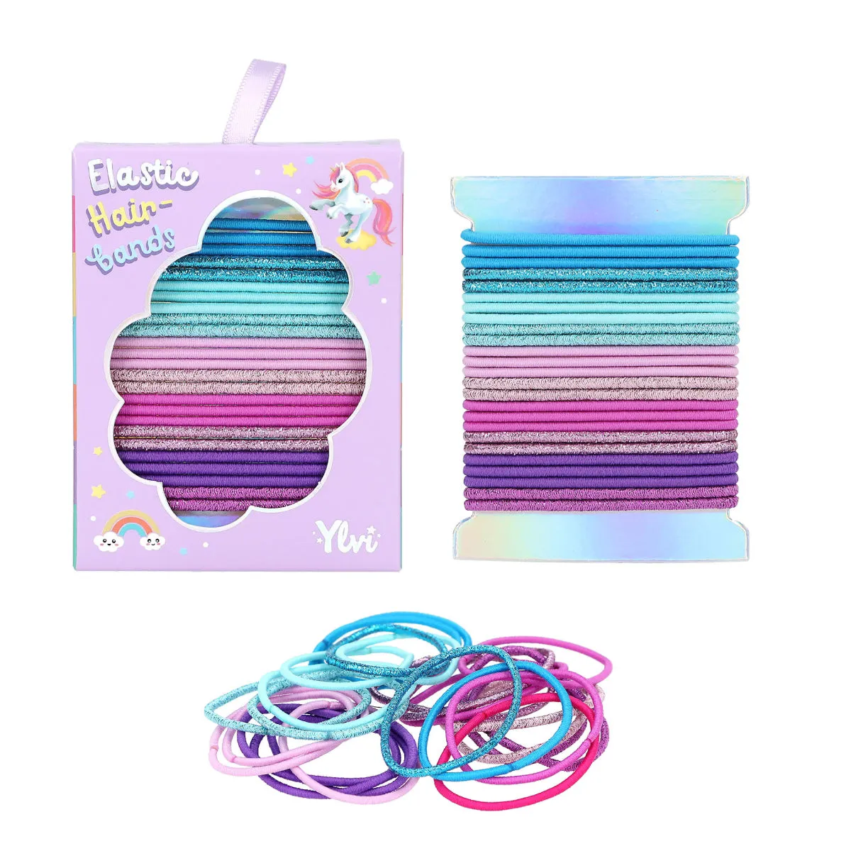 Depesche Ylvi Elastic Hairbands Glitter (1pc)
