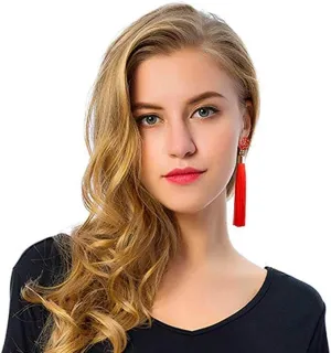 Elegant Boho Long Tassels Dangle Earrings