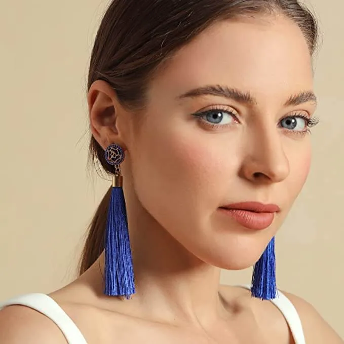 Elegant Boho Long Tassels Dangle Earrings