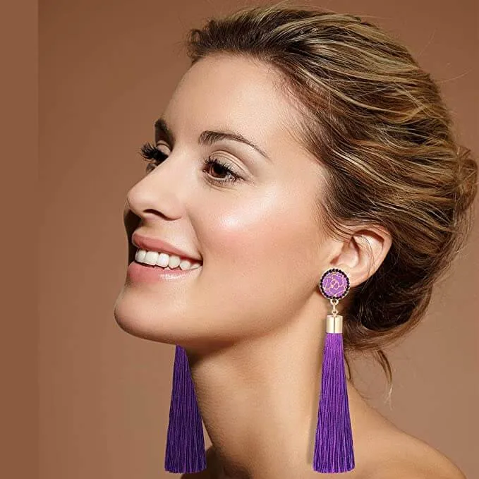 Elegant Boho Long Tassels Dangle Earrings