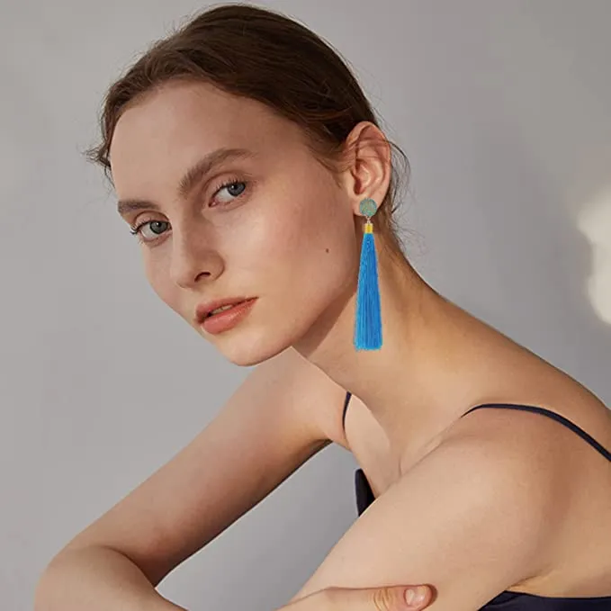Elegant Boho Long Tassels Dangle Earrings