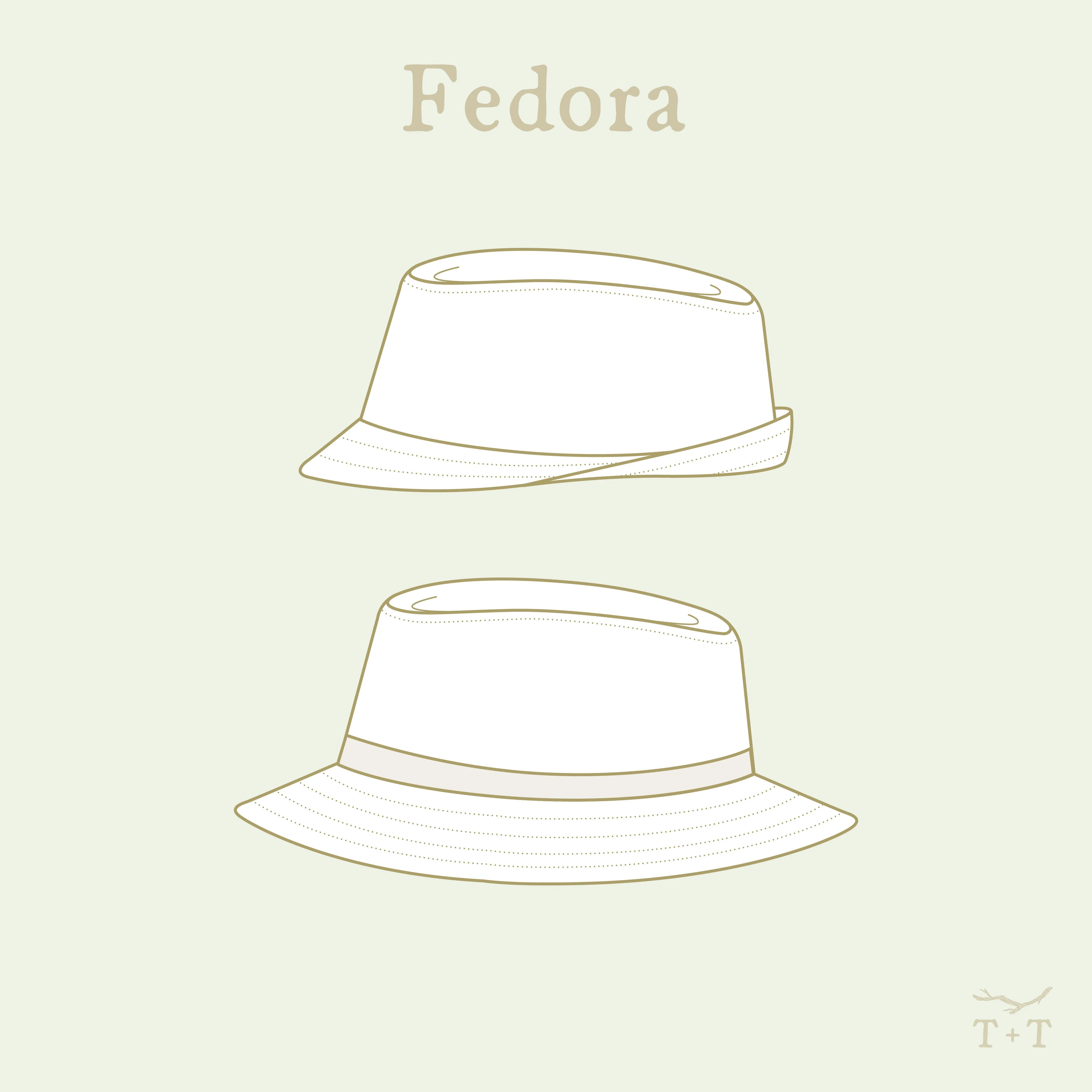 Fedora Hat Sewing Pattern - Child   Adult