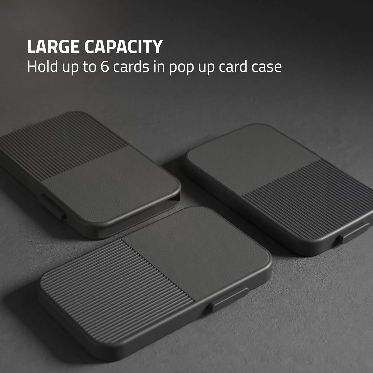 Fidelo Slim Wallet for Men  RFID Blocking Minimalist Credit Card Holder with Sliding Pop-Up Design, Front Pocket Wallet