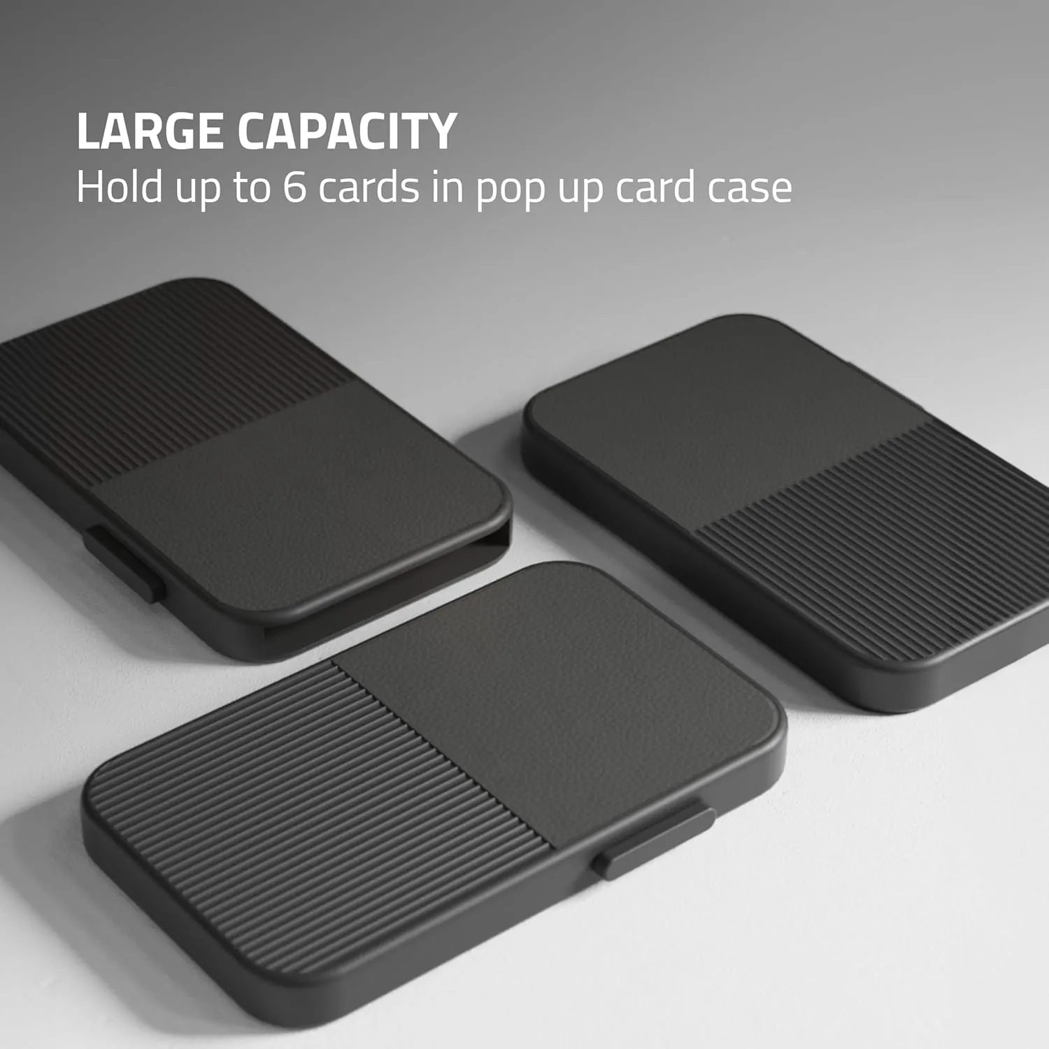 Fidelo Slim Wallet for Men  RFID Blocking Minimalist Credit Card Holder with Sliding Pop-Up Design, Front Pocket Wallet