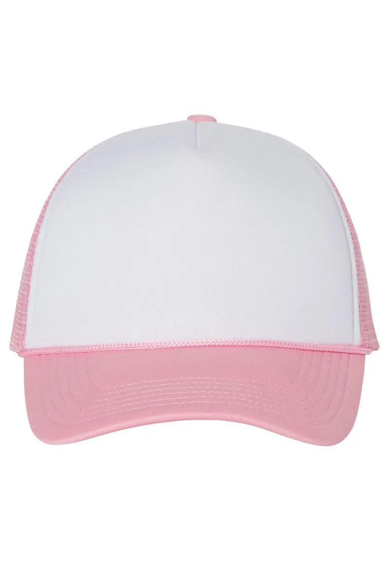 Glitzy Leopard Bow Foam Mesh Back Trucker Cap