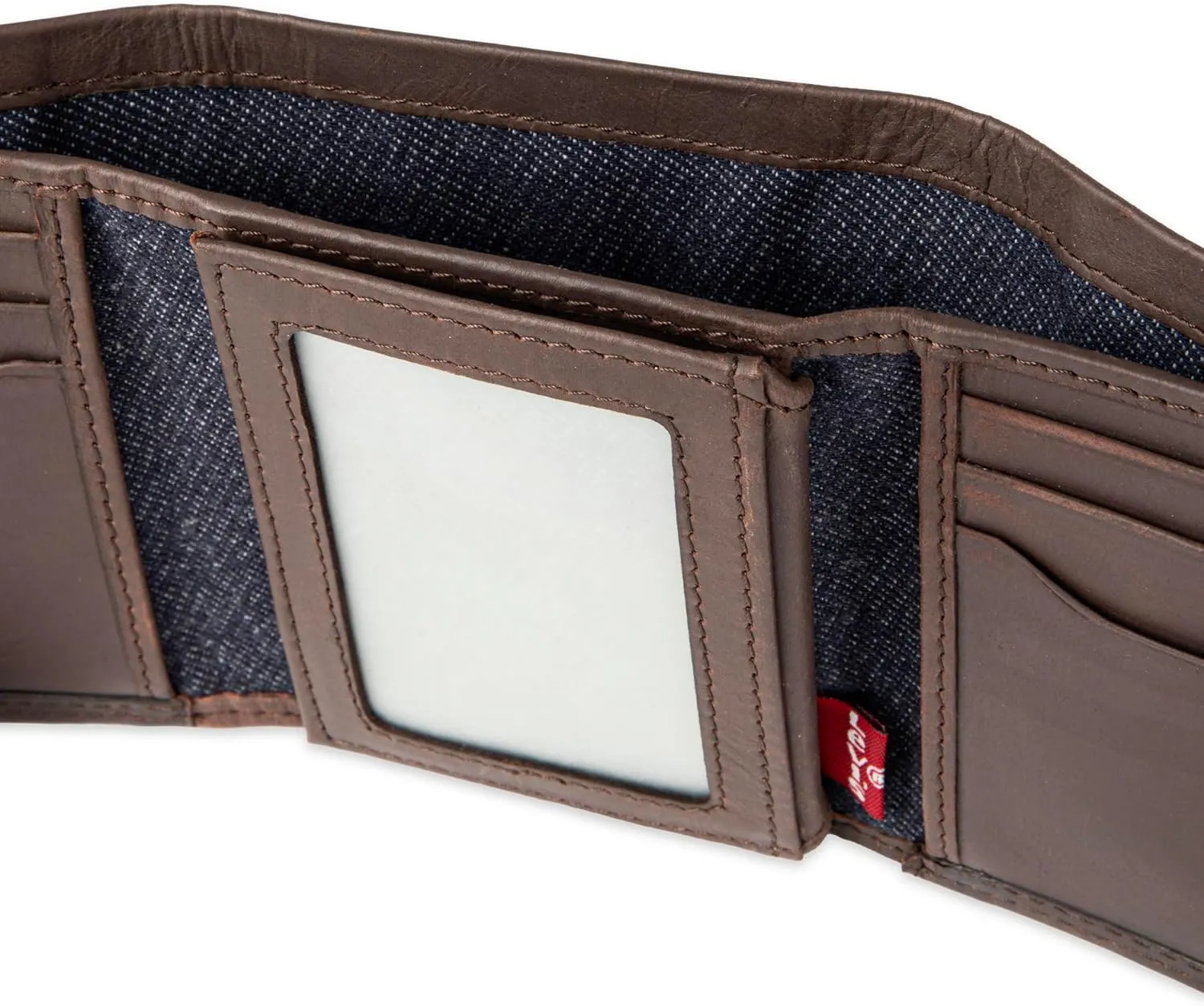Levi's Men's Trifold Wallet-Sleek and Slim Includes Id Window and Credit Card Holder