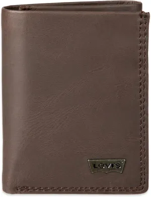 Levi's Men's Trifold Wallet-Sleek and Slim Includes Id Window and Credit Card Holder