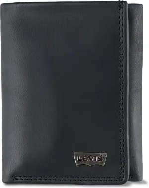 Levi's Men's Trifold Wallet-Sleek and Slim Includes Id Window and Credit Card Holder