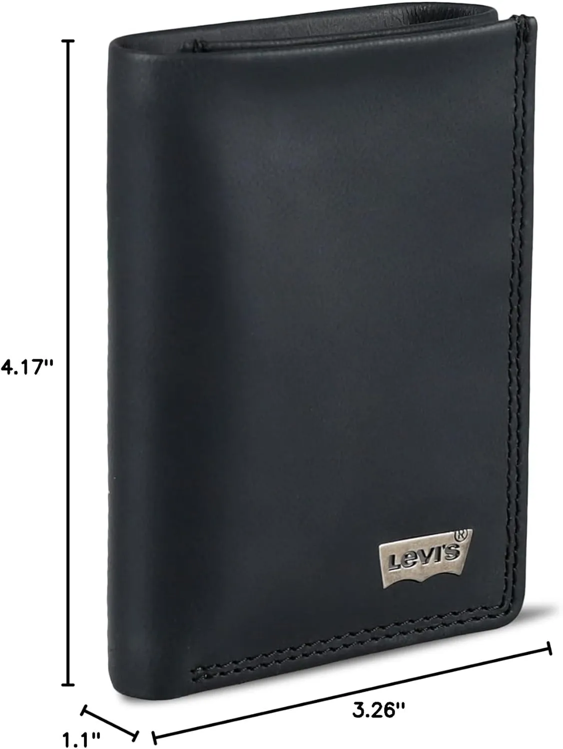 Levi's Men's Trifold Wallet-Sleek and Slim Includes Id Window and Credit Card Holder