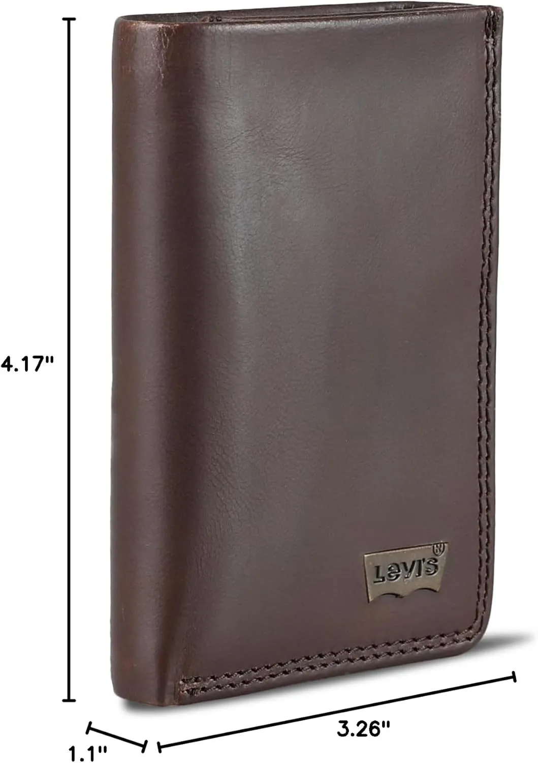 Levi's Men's Trifold Wallet-Sleek and Slim Includes Id Window and Credit Card Holder