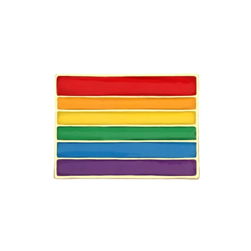 LGBT Rainbow Heart, Peace, and Love Enamel Brooch Pins Collection