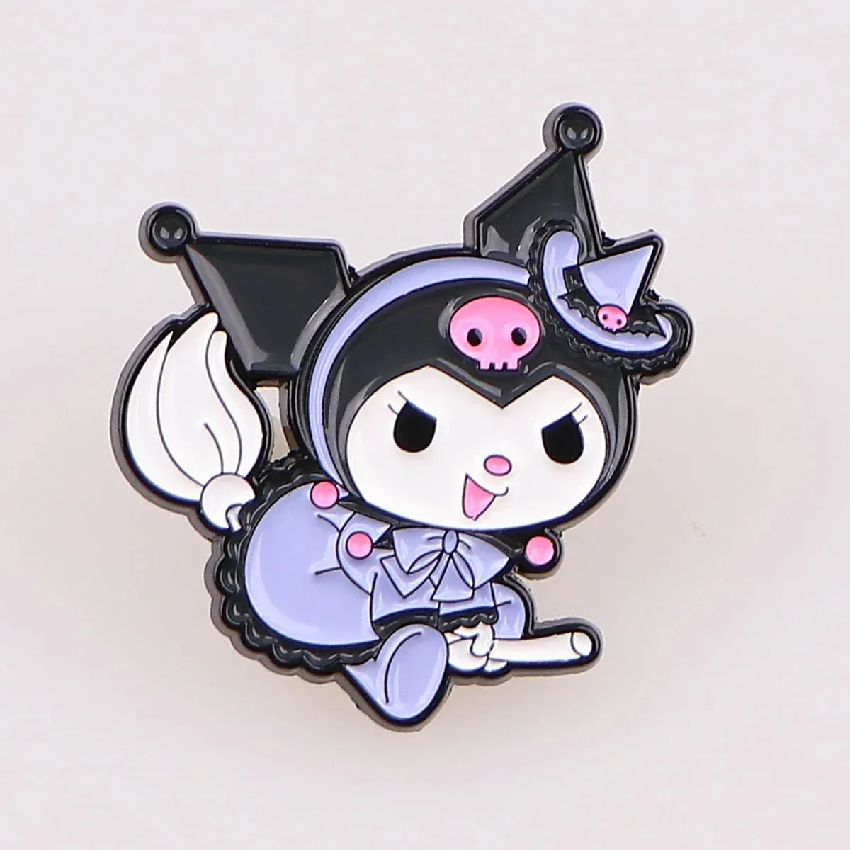 Little Witchy Melody & Kuromi Enamel Pin