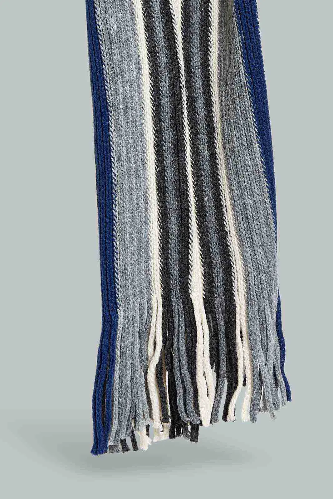 Men Multicolour Striped Scarf