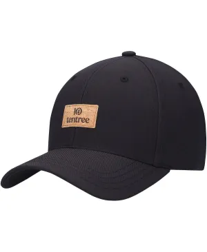 Men's Black Cork Destination Elevation Snapback Cap with Tentree Patch