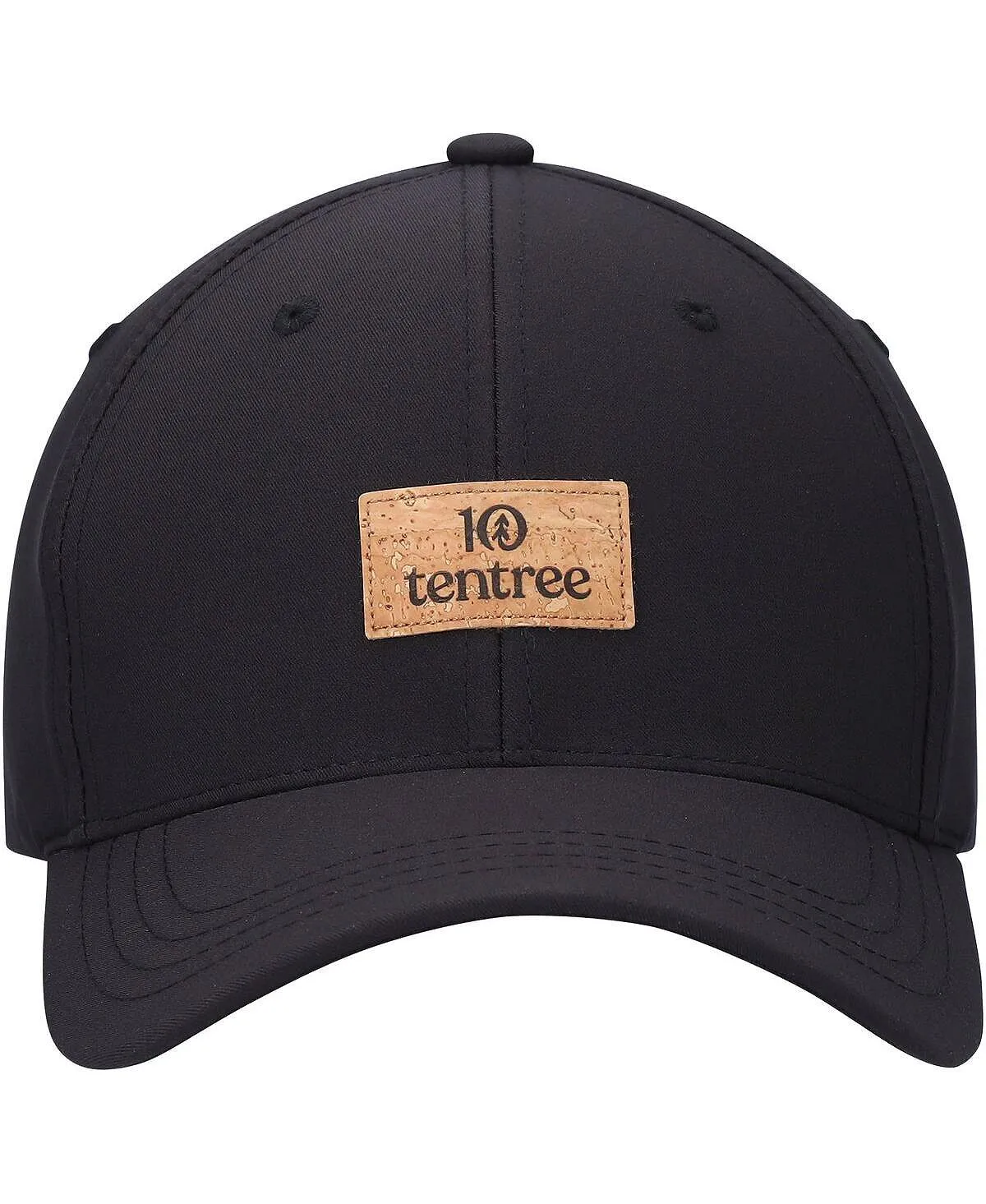 Men's Black Cork Destination Elevation Snapback Cap with Tentree Patch