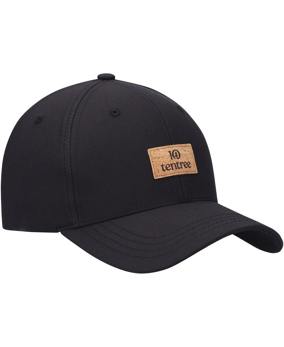 Men's Black Cork Destination Elevation Snapback Cap with Tentree Patch