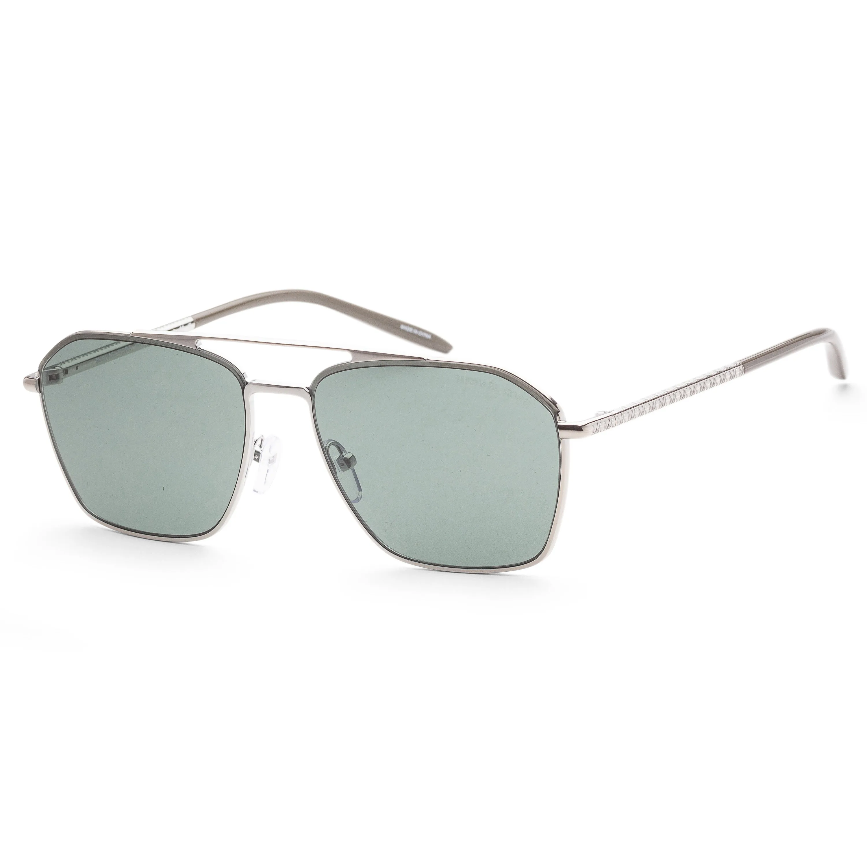 Michael Kors Men's Fashion 56mm Shiny Silver Sunglasses