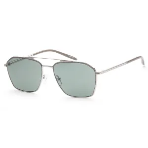 Michael Kors Men's Fashion 56mm Shiny Silver Sunglasses