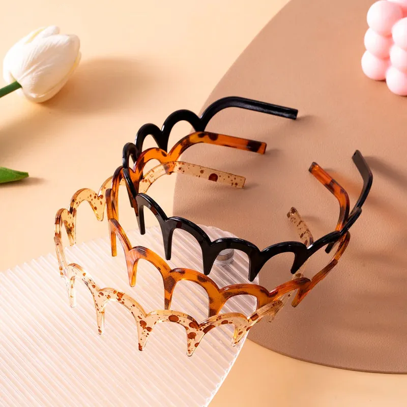 Minimalist Plastic Wave Non-slip Hairband for Women
