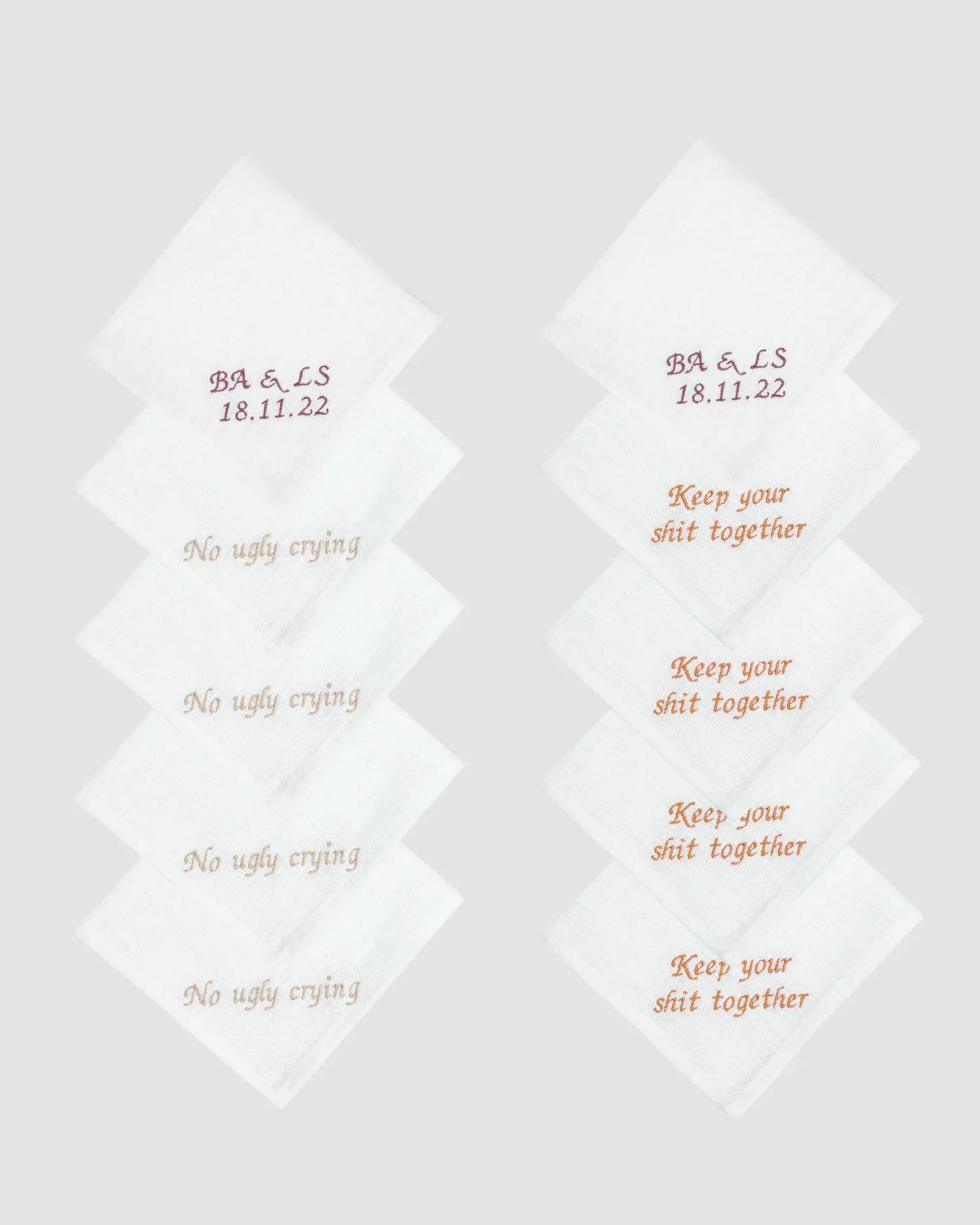 Personalised Handkerchiefs (set of 10)
