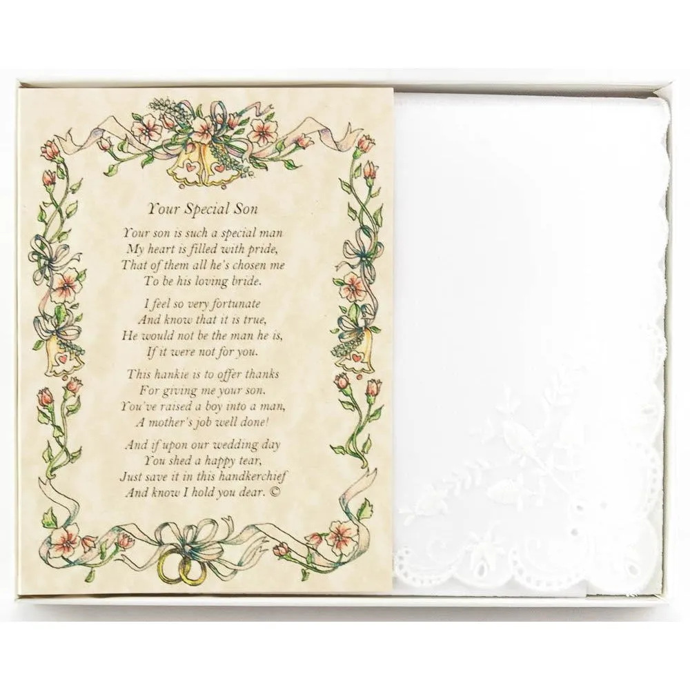 Personalized From the Bride to her Mother-in-Law Wedding Handkerchief