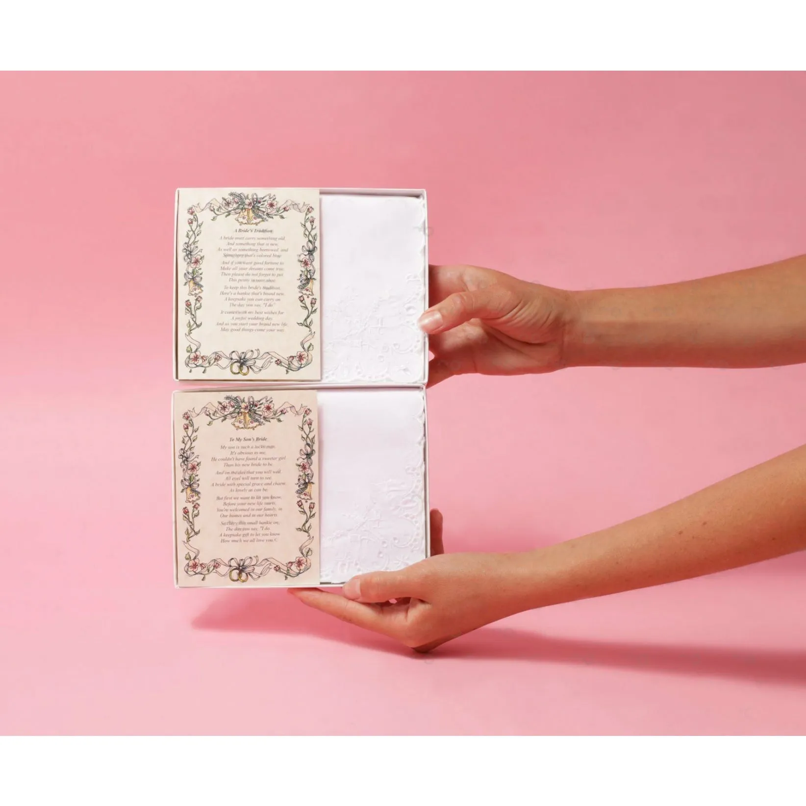Personalized From the Bride to her Mother-in-Law Wedding Handkerchief