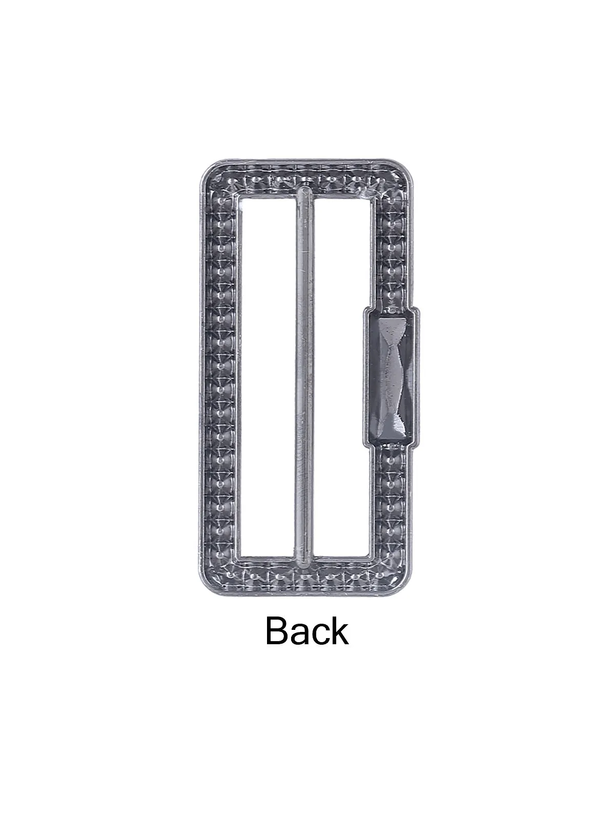 Rectangle Diamond Frame Sliding Belt Buckle