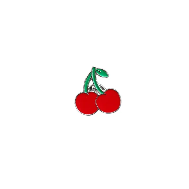 Red Lipstick Shaped Enamel Brooch Pin