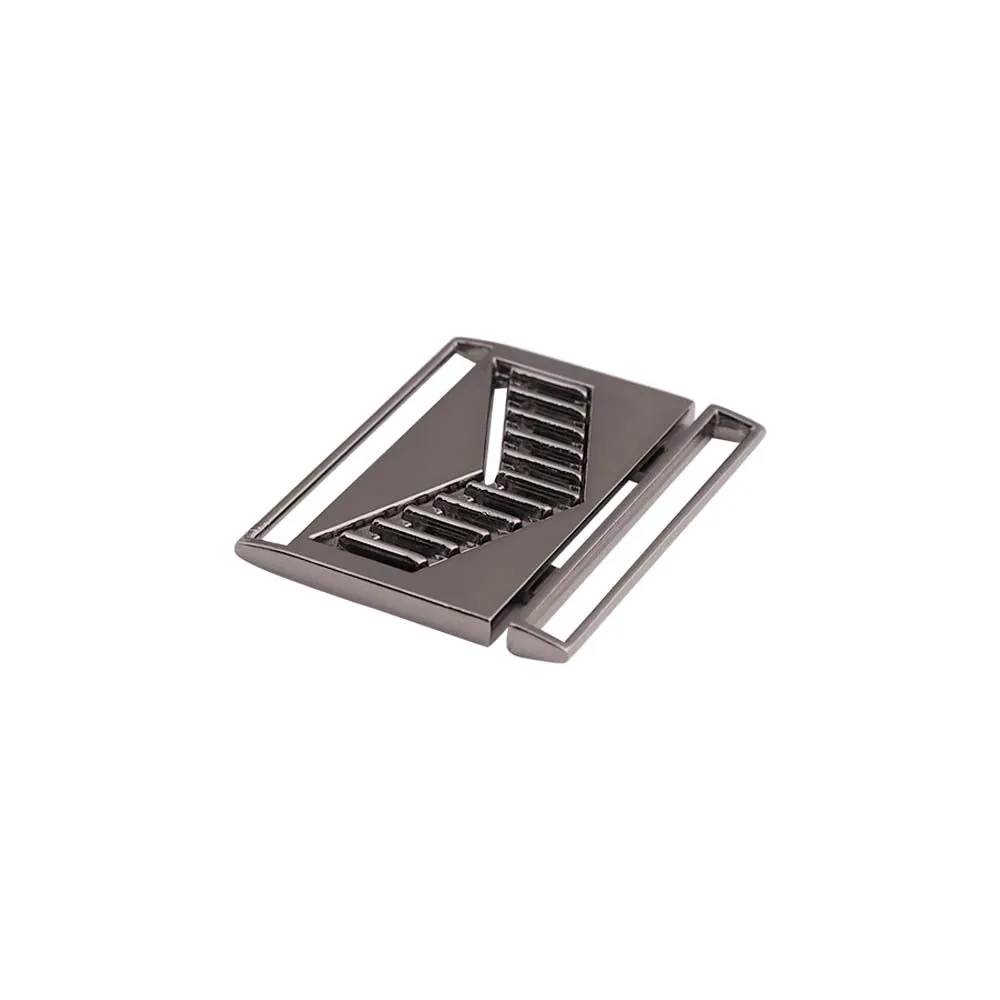 Shiny Black Nickel Clasp Belt Buckle for 4cm Belts