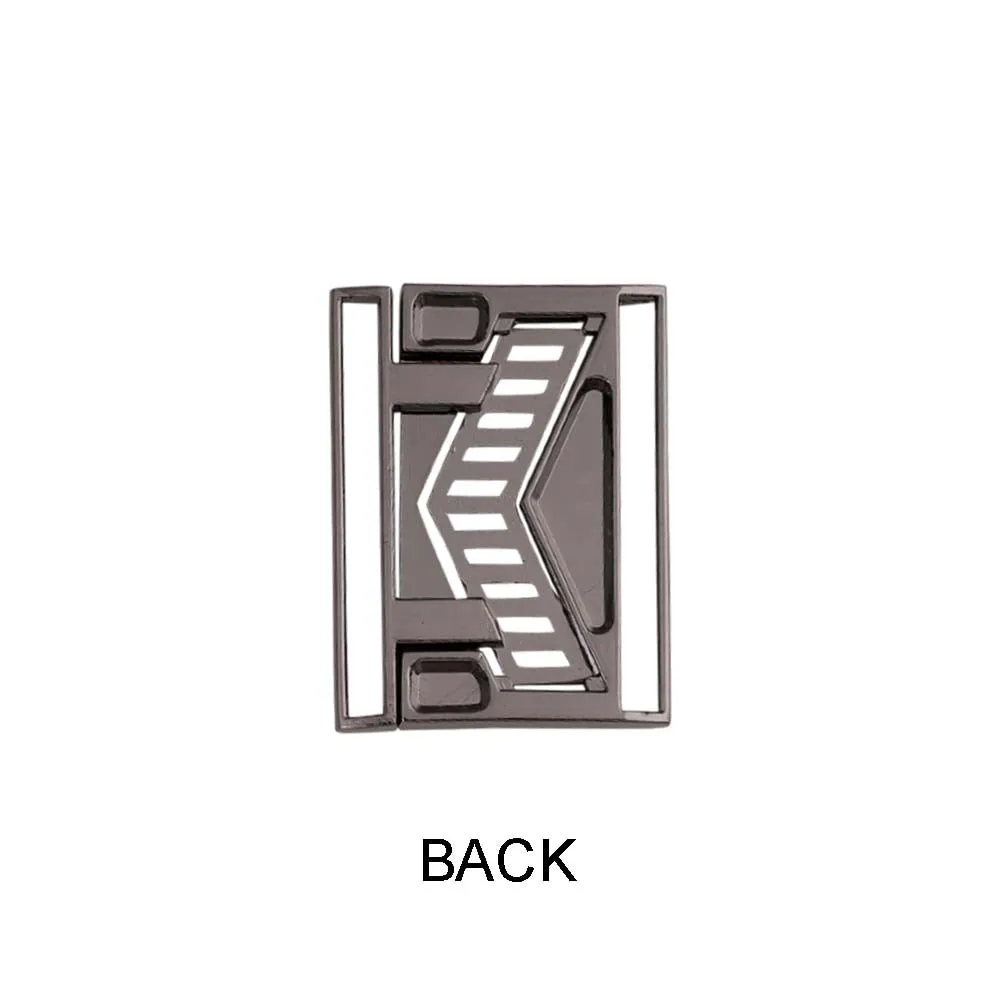 Shiny Black Nickel Clasp Belt Buckle for 4cm Belts