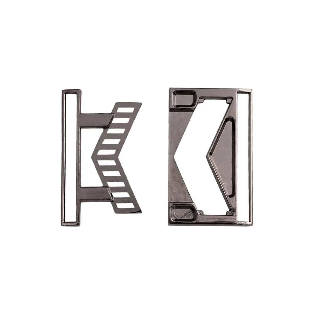 Shiny Black Nickel Clasp Belt Buckle for 4cm Belts