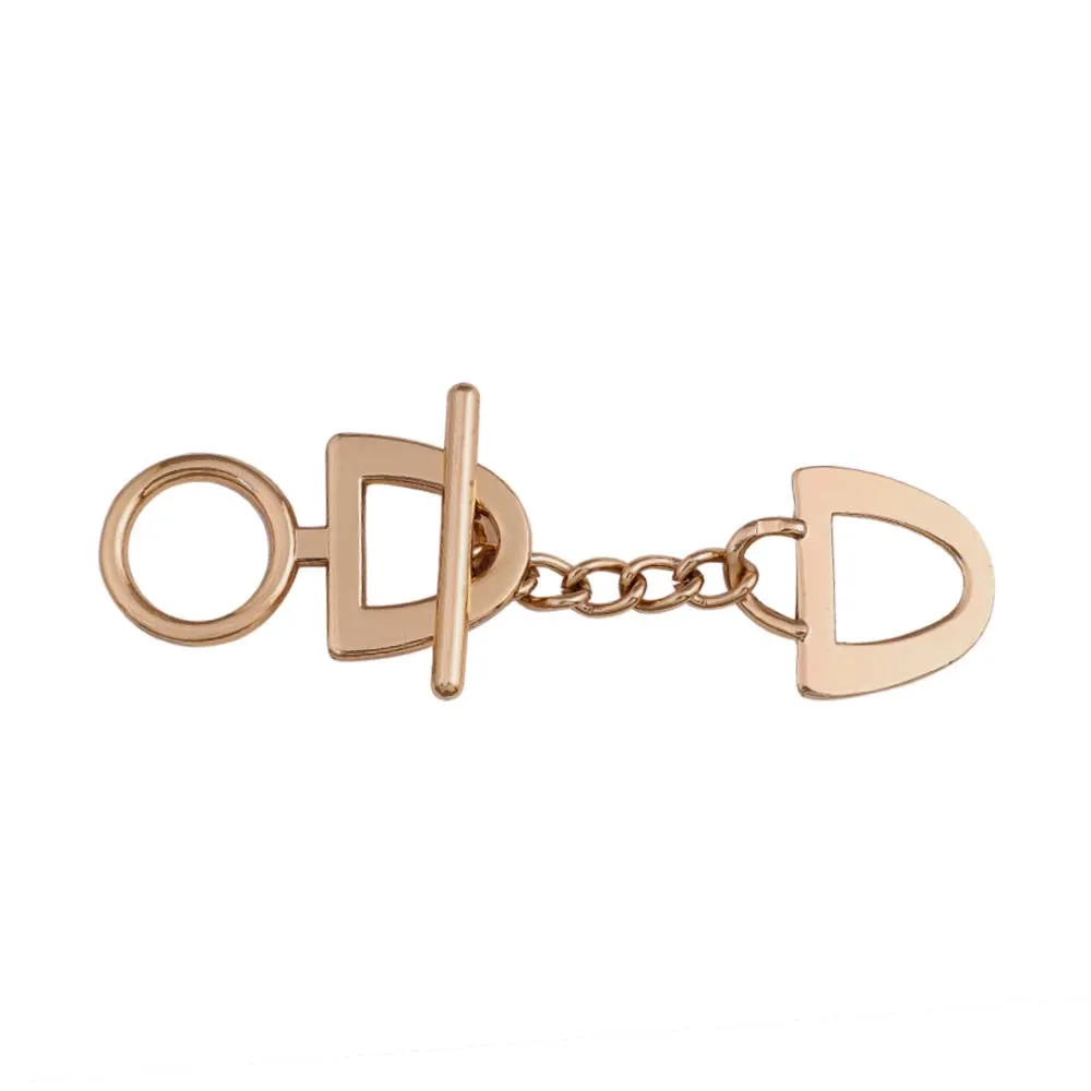 Shiny Gold Openable 2 Part Chain Lock Clasp Buckle