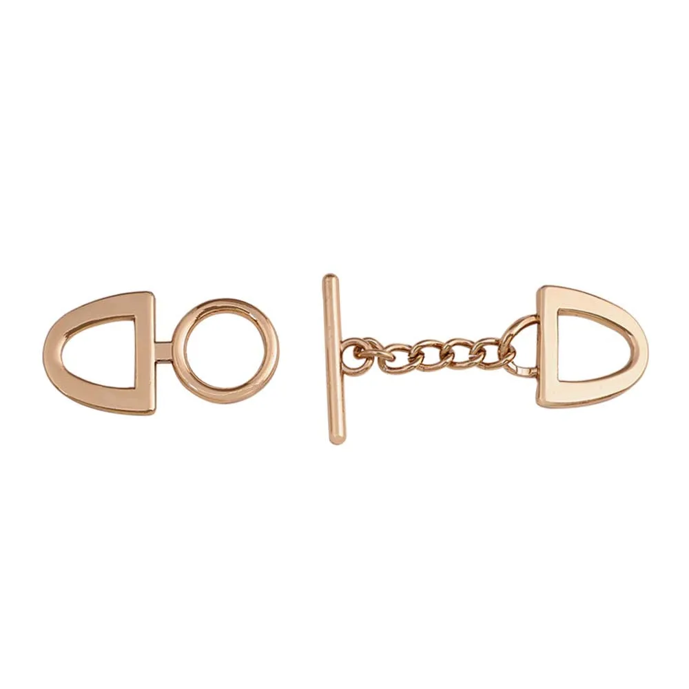 Shiny Gold Openable 2 Part Chain Lock Clasp Buckle