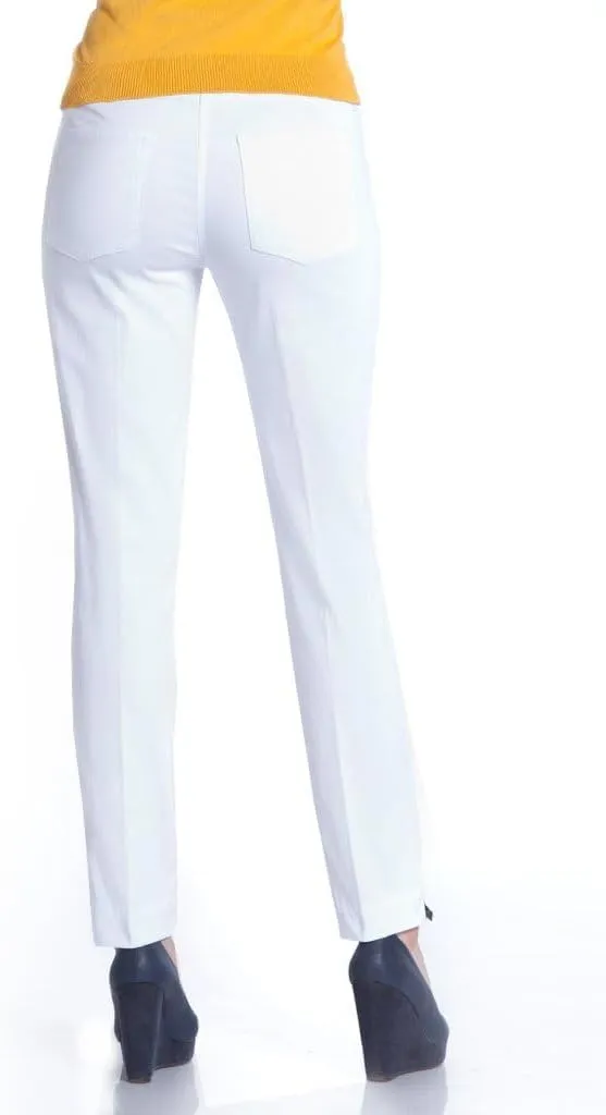 SLIM-SATION Women's Wide Band Ankle Pant Pull-on Pant with Tummy Control