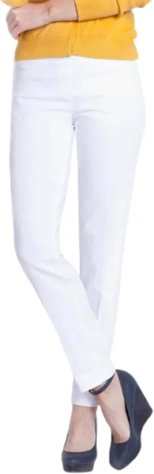 SLIM-SATION Women's Wide Band Ankle Pant Pull-on Pant with Tummy Control