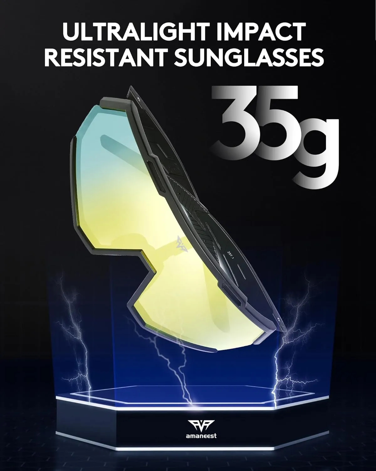 Sunglasses UV Protection Cycling Sunglasses for Men and Women,Impact Resistance Z87.1 for Construction