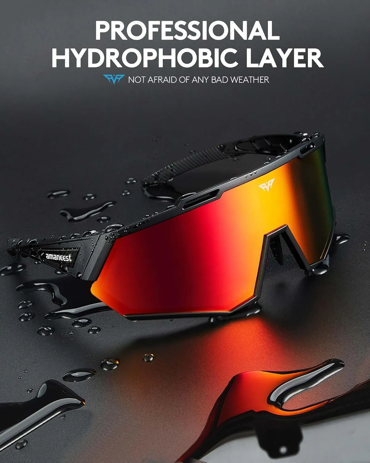 Sunglasses UV Protection Cycling Sunglasses for Men and Women,Impact Resistance Z87.1 for Construction