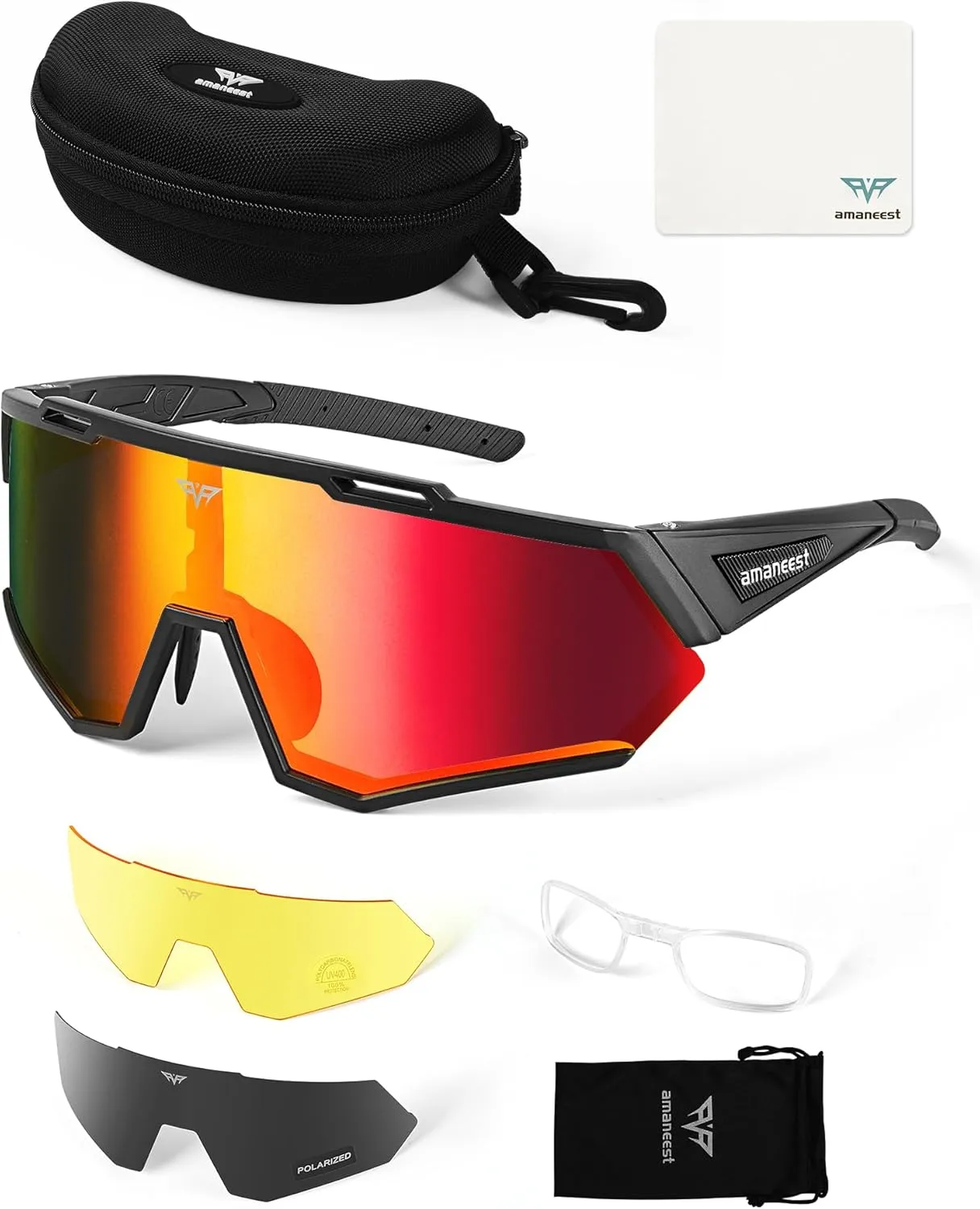 Sunglasses UV Protection Cycling Sunglasses for Men and Women,Impact Resistance Z87.1 for Construction