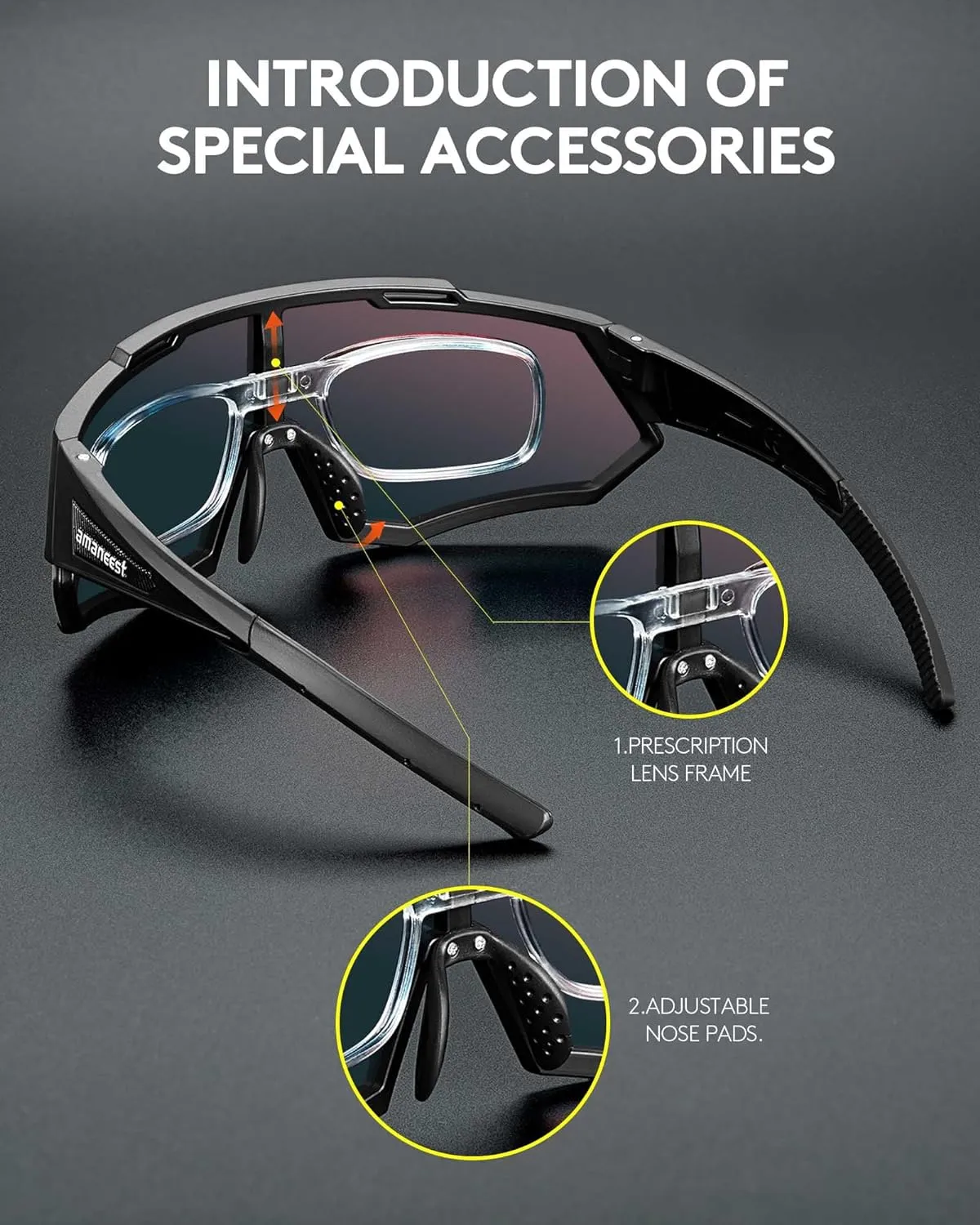 Sunglasses UV Protection Cycling Sunglasses for Men and Women,Impact Resistance Z87.1 for Construction