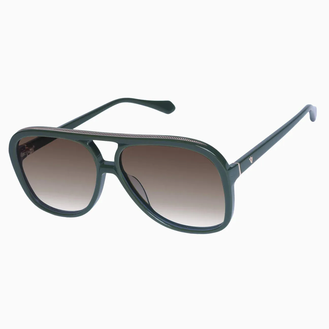 VALLEY - Bang - Army Green w. Gun Metal Trim / Brown Gradient Lens